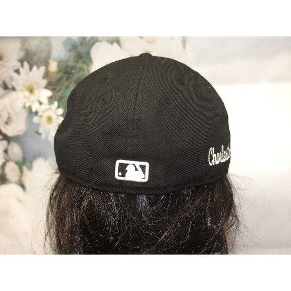 Cincinnati Reds Fitted hat Black logo with White outline 7 1/2 XL 100% Wool MLB - Picture 3 of 5